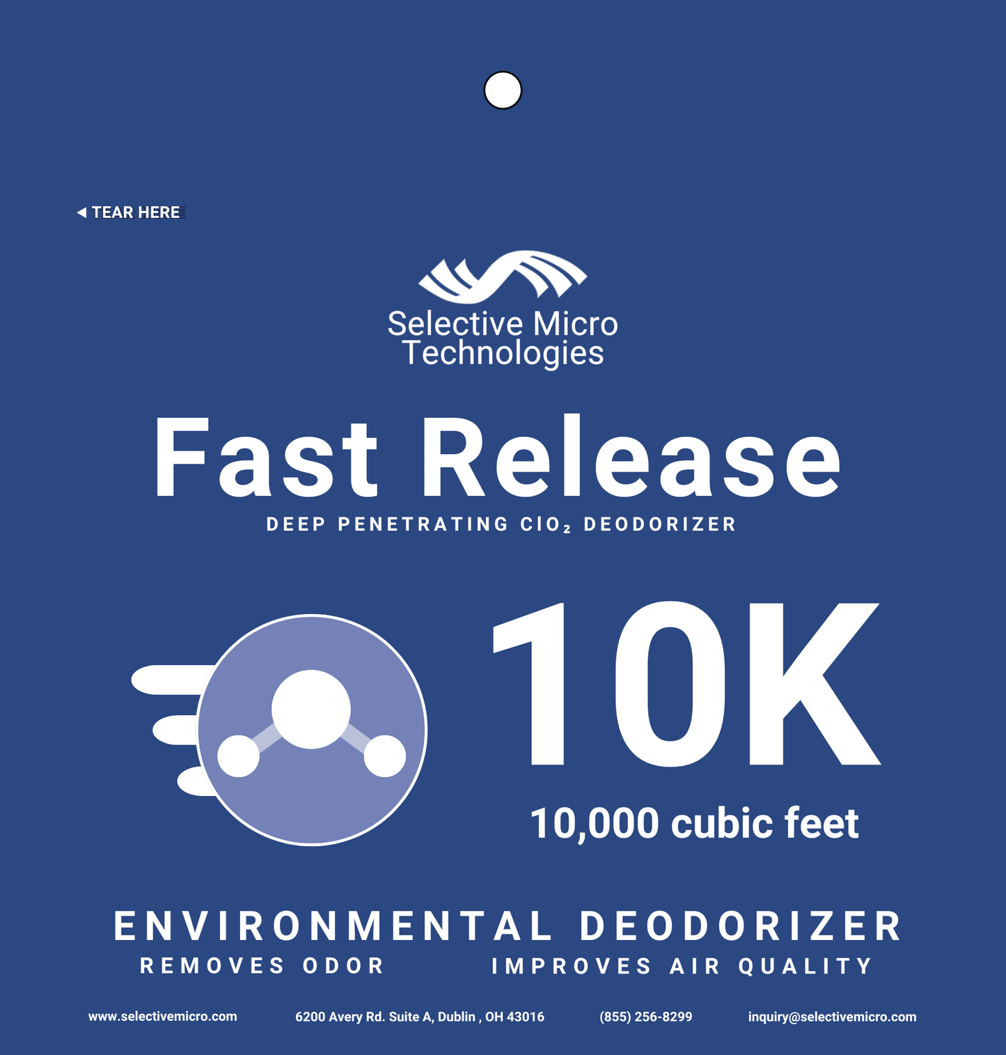Fast Release Deodorizer