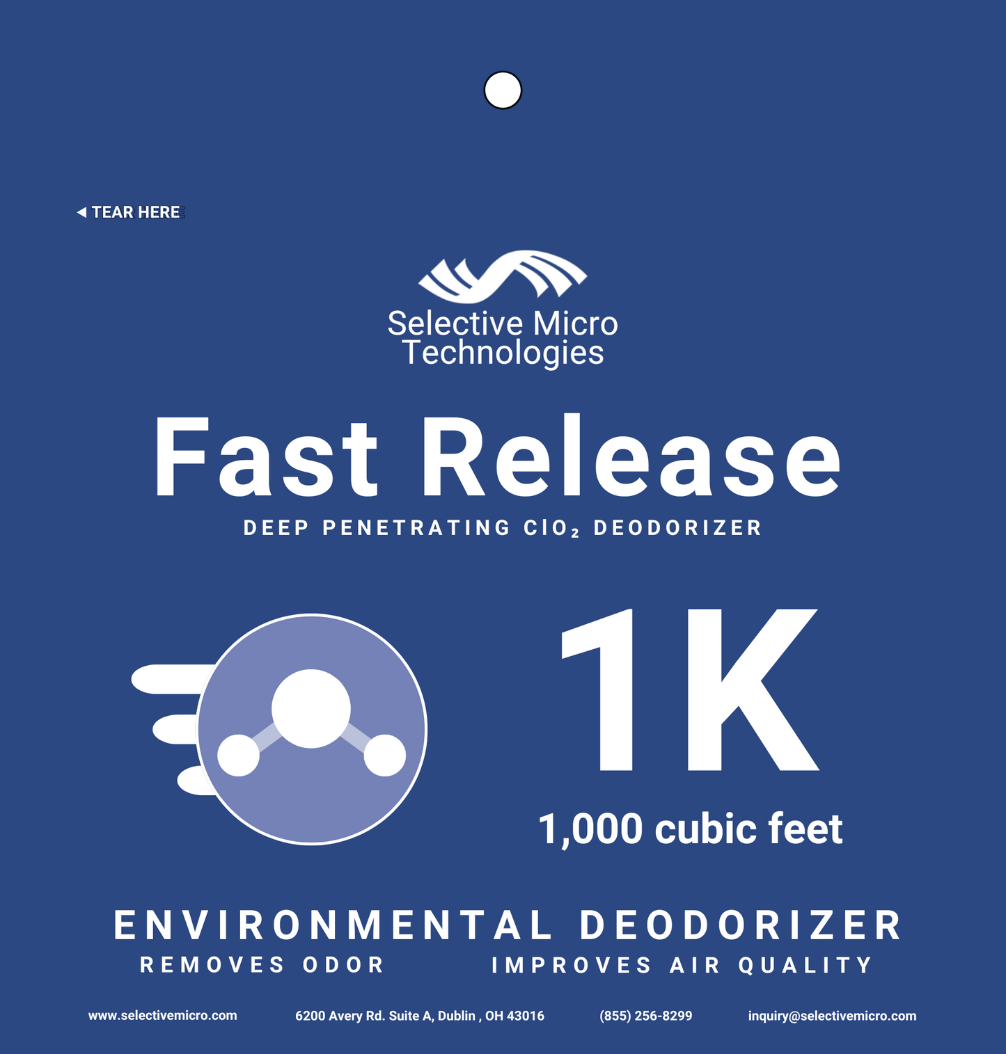 Fast Release Deodorizer