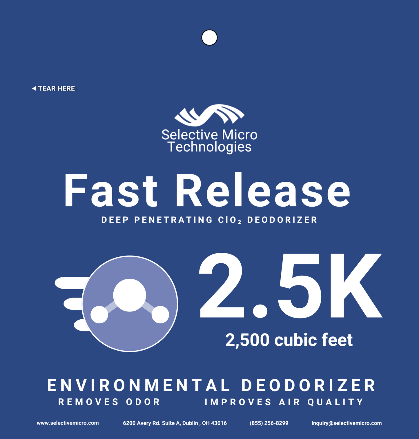 Fast Release Deodorizer