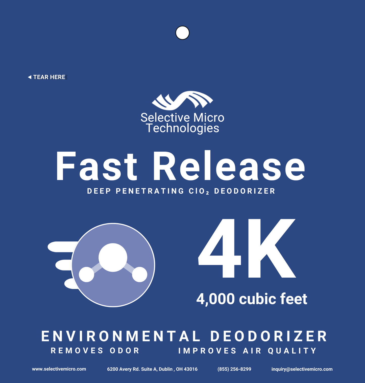 Fast Release Deodorizer