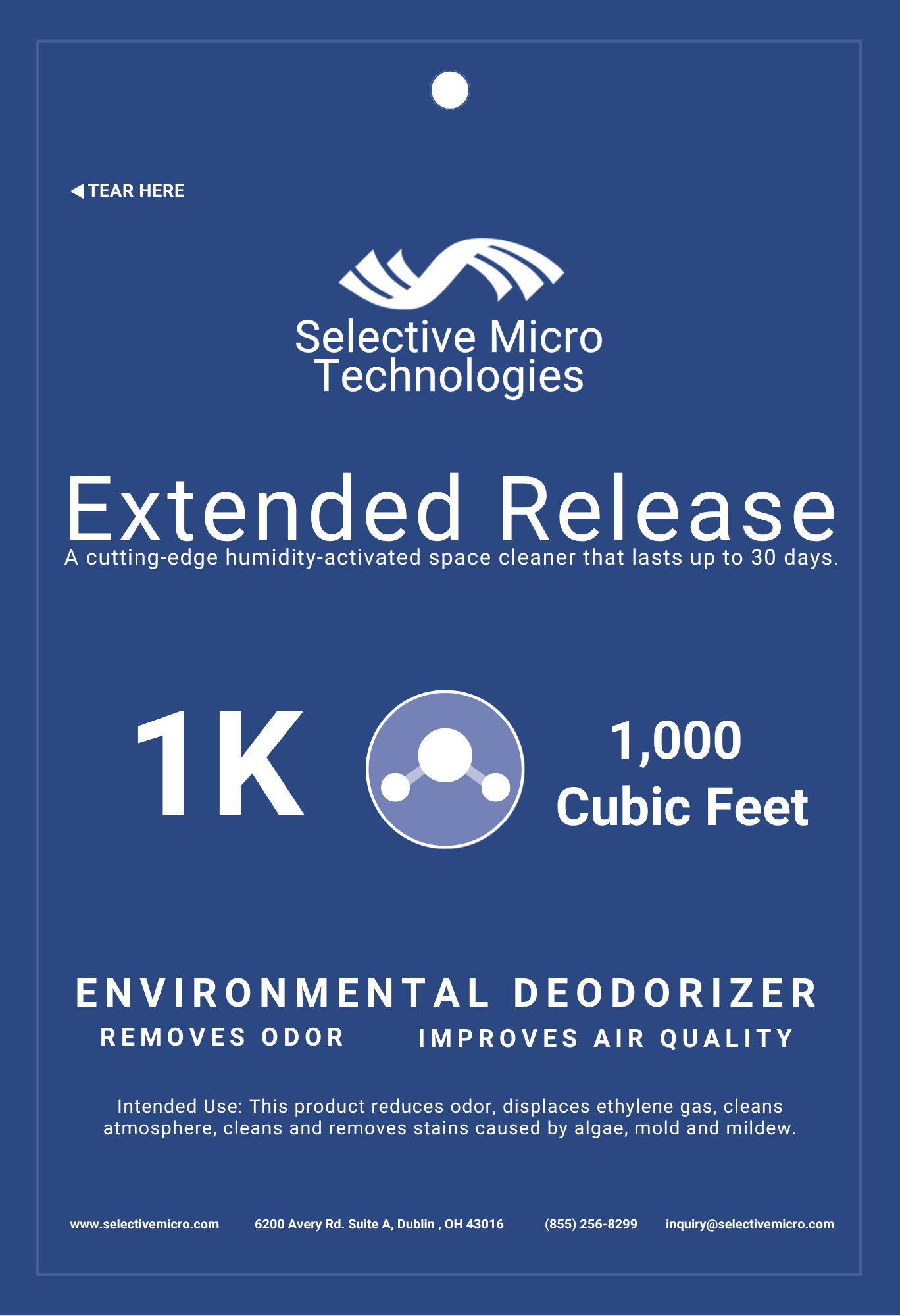Extended Release Deodorizer