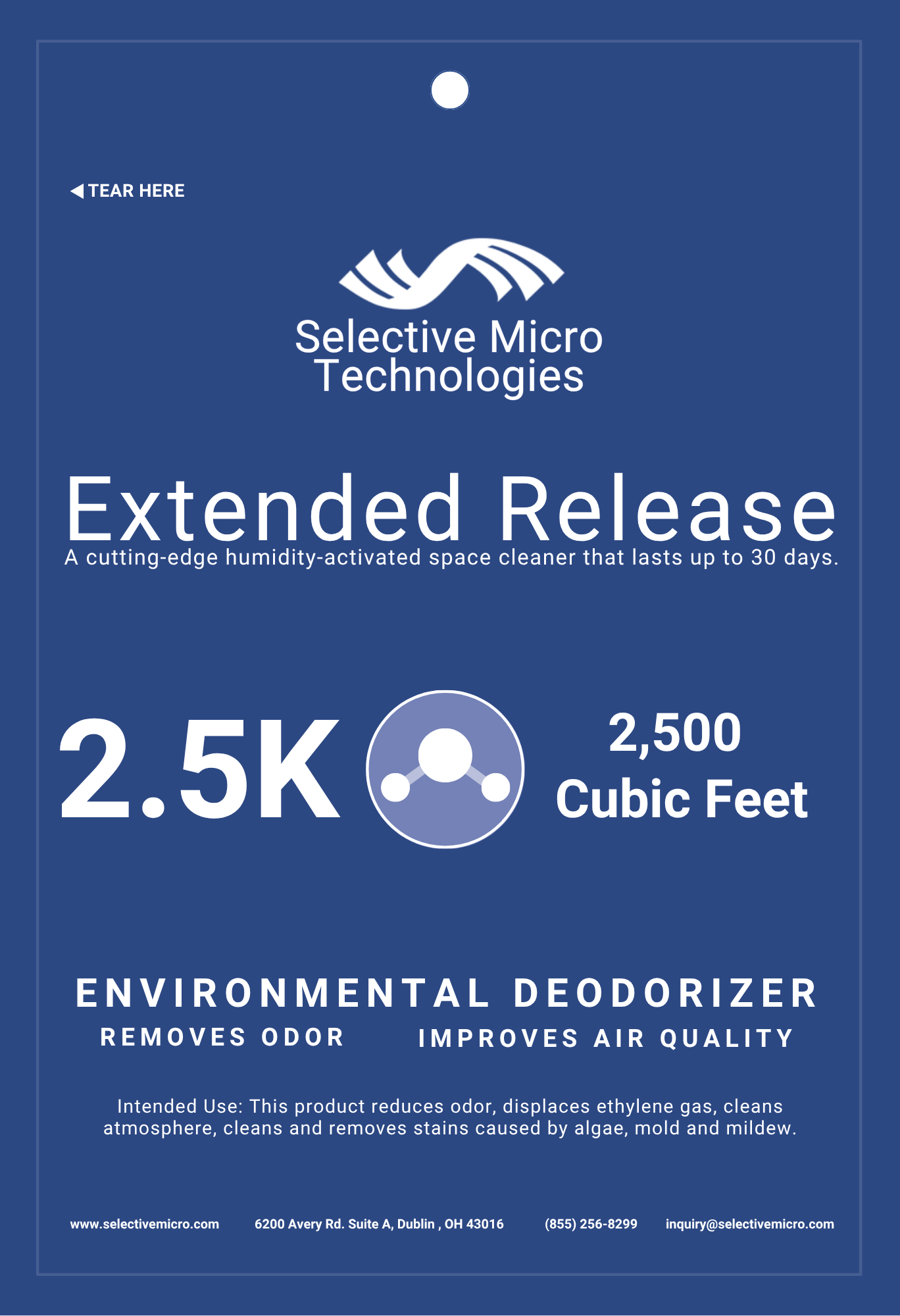Extended Release Deodorizer