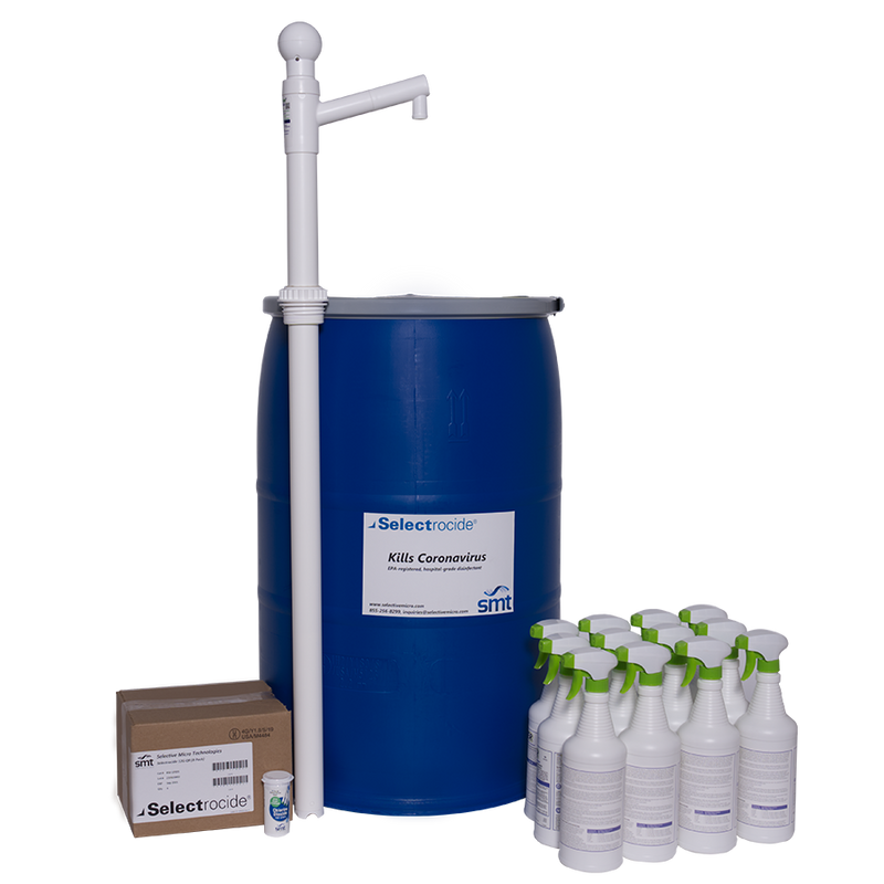 Selectrocide 12G Ultra-Pure chlorine dioxide disinfectant kit.